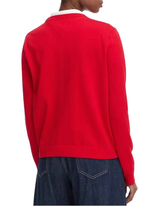 Maglioncino in cotone con scollo a V Tommy Jeans | DW0DW19888XK9